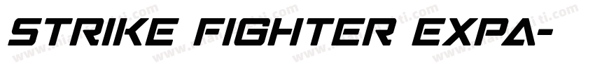 Strike Fighter Expa字体转换
